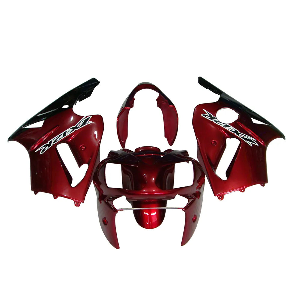 Kawasaki ZX-12R 2002-2006 Pearl Red Black Fairing Kit without Logos