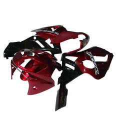 Kawasaki ZX-12R 2002-2006 Pearl Red Black Fairing Kit without Logos