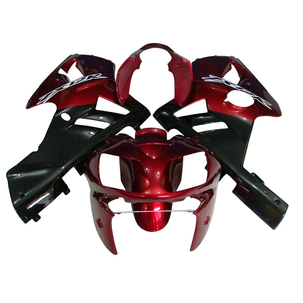 Kawasaki ZX-12R 2002-2006 Pearl Red Black Fairing Kit without Logos