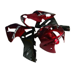 Kawasaki ZX-12R 2002-2006 Pearl Red Black Fairing Kit without Logos