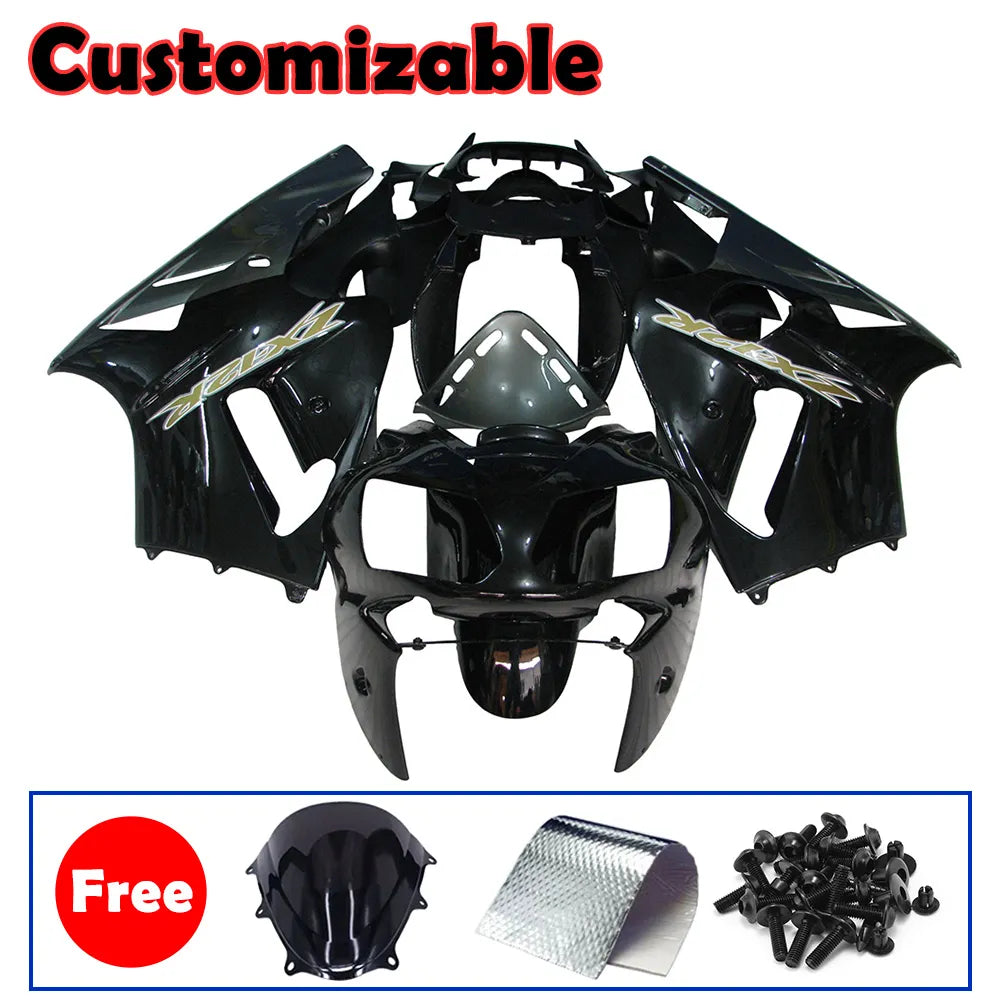 Kawasaki ZX-12R 2002-2006 Silver Black Style A Fairing Kit without Logos
