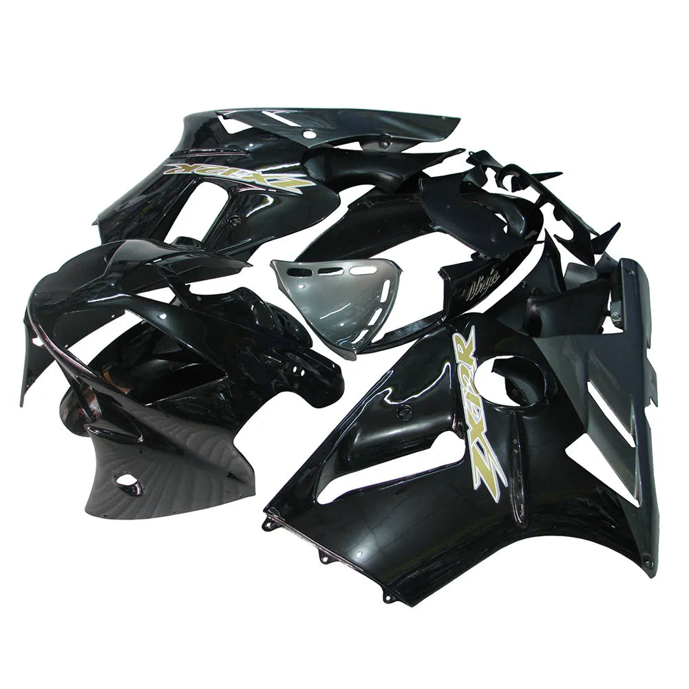 Kawasaki ZX-12R 2002-2006 Silver Black Style A Fairing Kit without Logos