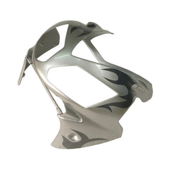 Kawasaki ZX-12R 2002-2006 Silver White Black Flame Fairing Kit without Logos
