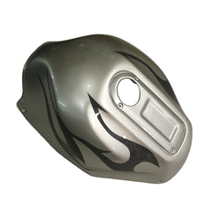 Kawasaki ZX-12R 2002-2006 Silver White Black Flame Fairing Kit without Logos