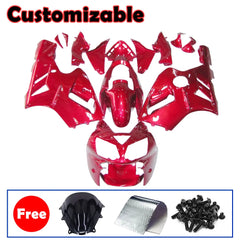 Kawasaki ZX-12R 2002-2006 Solid Bright Red Fairing Kit without Logos