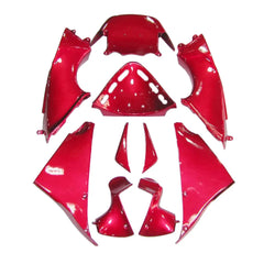 Kawasaki ZX-12R 2002-2006 Solid Bright Red Fairing Kit without Logos