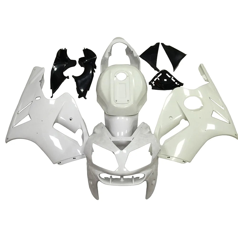 Kawasaki ZX-12R 2002-2006 White Black Fairing Kit without Logos