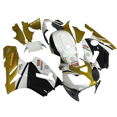 Kawasaki ZX-12R 2002-2006 White Black Gold Fairing Kit without Logos
