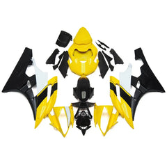 Yellow and Black Fairing Kit For Yamaha YZF-600 R6 2006-2007