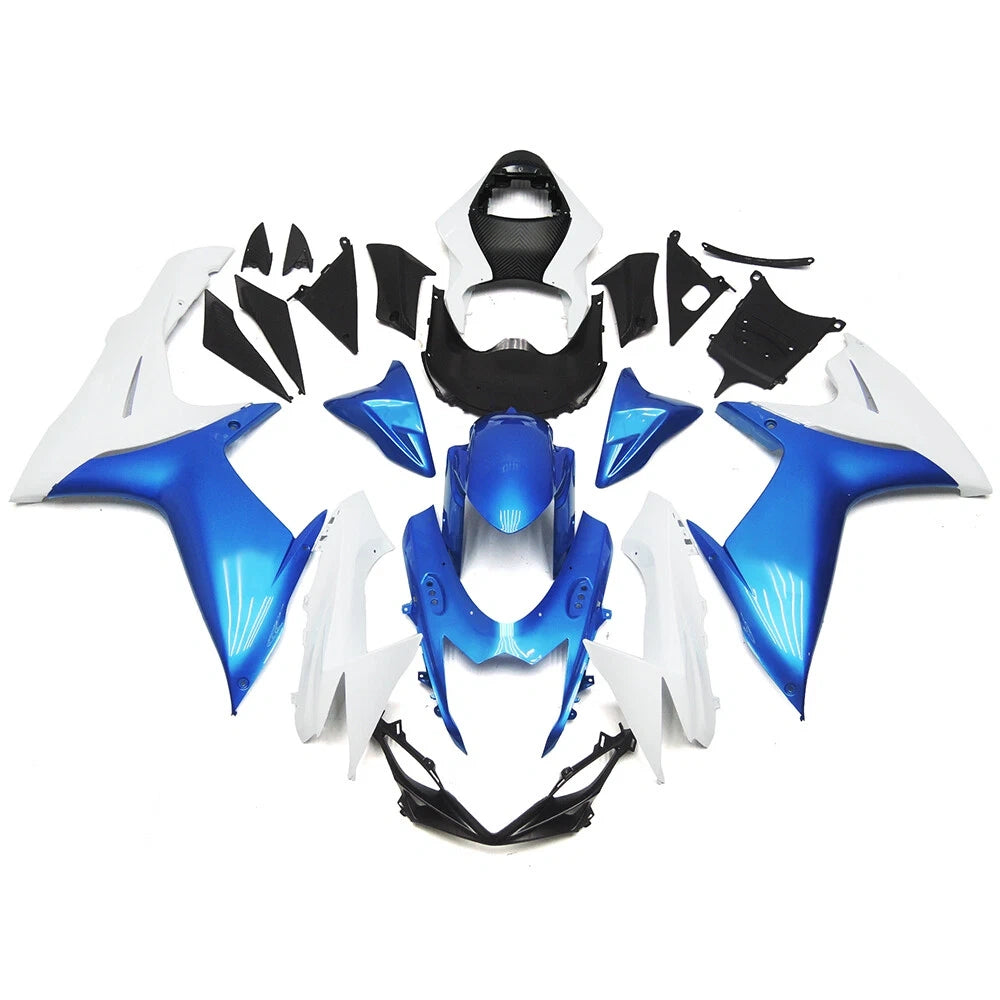 Blue Black and White Fairing Kit For Suzuki GSXR600/GSXR750 2011-2019 