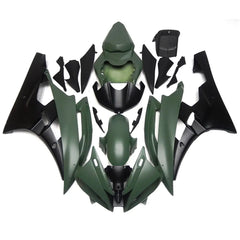 Green Black Fairing Kit For Yamaha YZF-600 R6 2006-2007