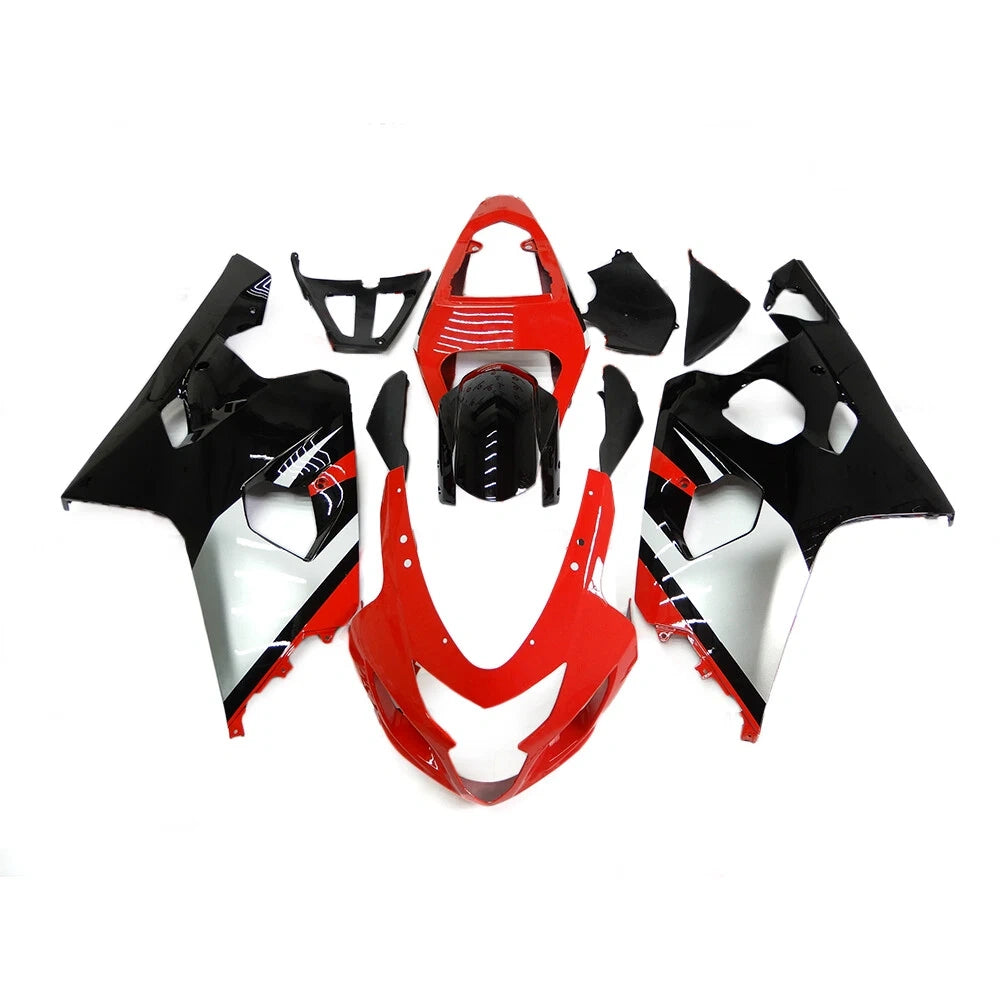 Red Black Fairing Kit For Suzuki GSXR600/GSXR750 2004-2005 