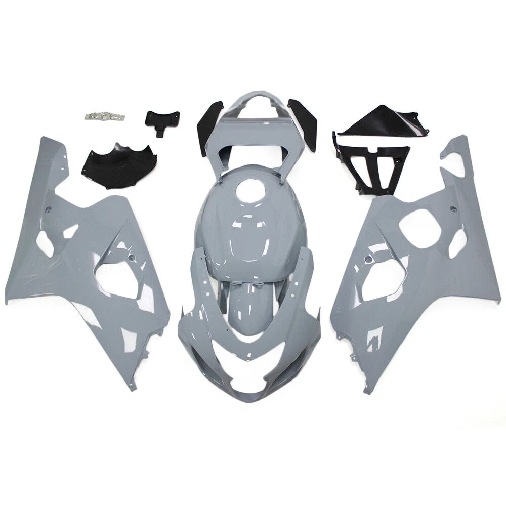White Fairing Kit For Suzuki GSXR600/GSXR750 2004-2005 