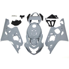 White Fairing Kit For Suzuki GSXR600/GSXR750 2004-2005 