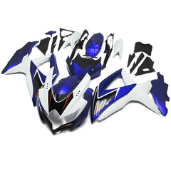 Blue and White Fairing Kit For Suzuki GSXR600/GSXR750 2008-2010 