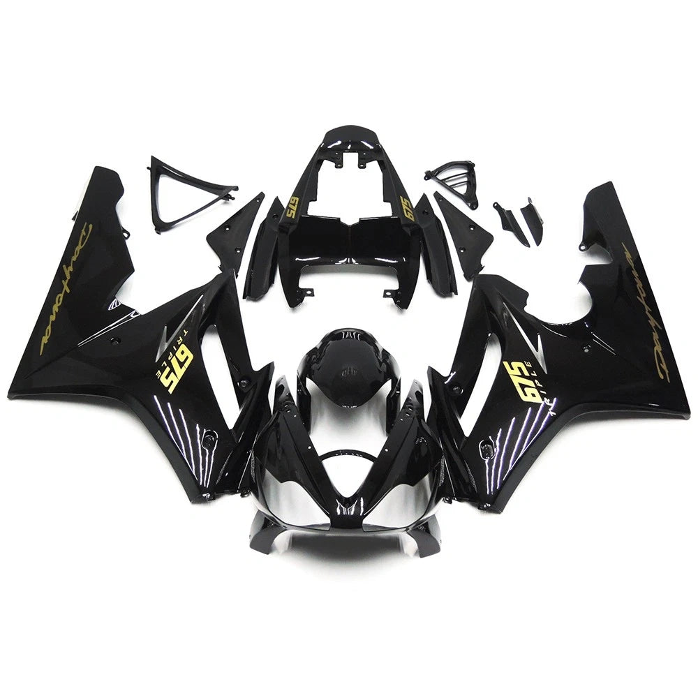 Black Fairing Kit For Triumph Daytona 675 2006-2008 