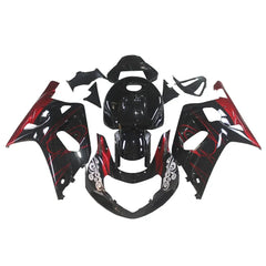 Red Black Fairing Kit For Suzuki GSXR600/GSXR750 2001-2003 