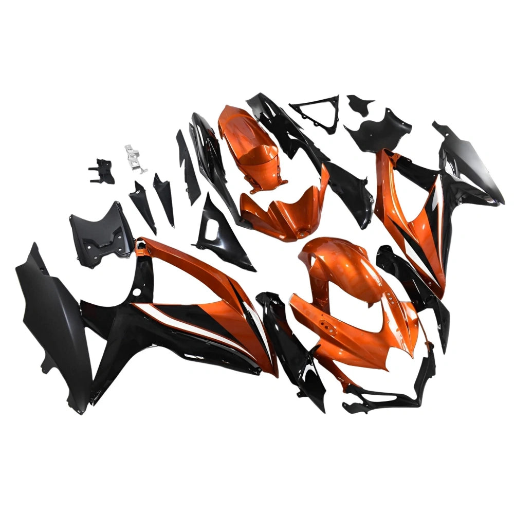 Orange Black Fairing Kit For Suzuki GSXR600/GSXR750 2008-2010 