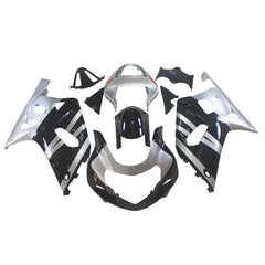 Black and White Fairing Kit For Suzuki GSXR600/GSXR750 2001-2003 