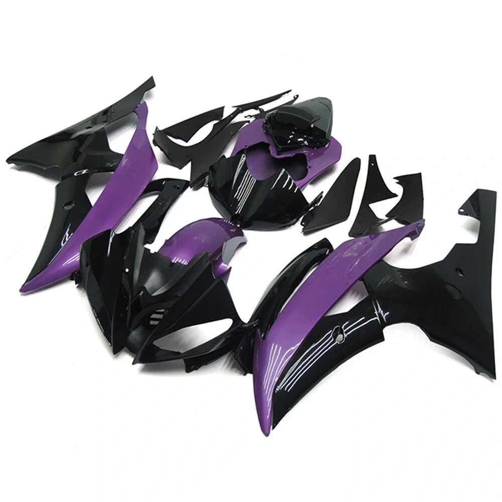 Black Purple Fairing Kit For Yamaha YZF-600 R6 2008-2016