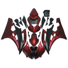 Red Black Fairing Kit For Yamaha YZF-600 R6 2006-2007