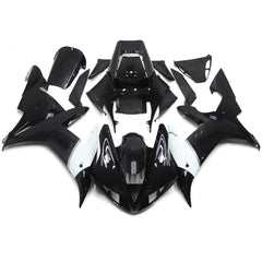 Black and White Fairing Kit For Yamaha YZF1000 R1 2002-2003