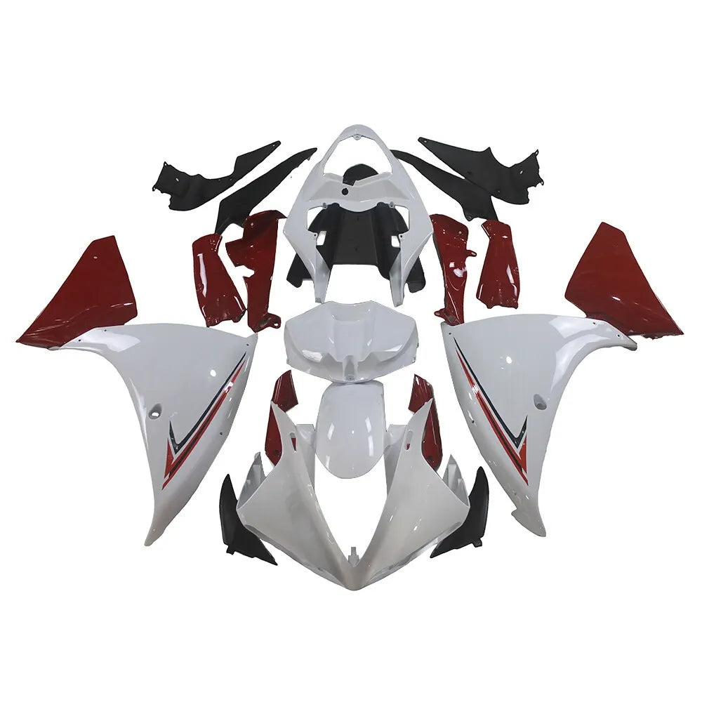 Red and White Fairing Kit For Yamaha YZF1000 R1 2009-2011