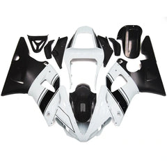 Black and White Fairing Kit For Yamaha YZF1000 R1 2000-2001