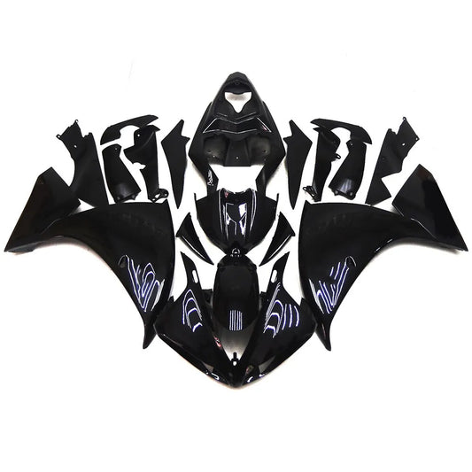 All Black Fairing Kit For Yamaha YZF1000 R1 2009-2011