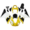 Yellow and White Fairing Kit For Yamaha YZF1000 R1 1998-1999