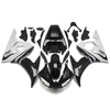Black and White Fairing Kit For Yamaha YZF-600 R6 2003-2004