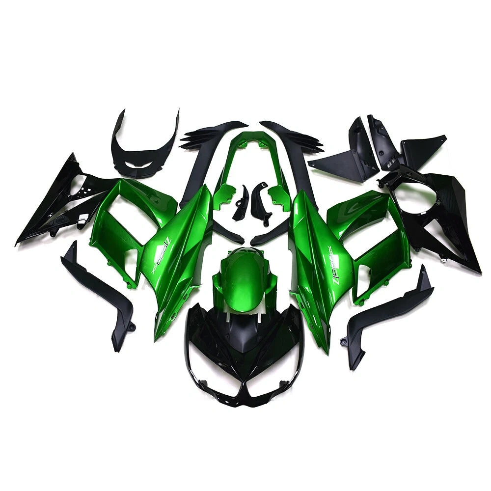 Green Black Fairing Kit For Kawasaki Z1000SX 2010-2015